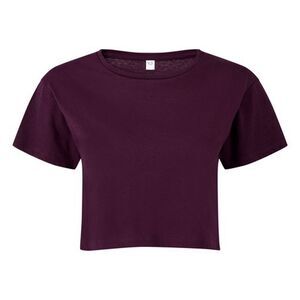 TriDri Womens/Ladies TriDri Crop Top / Mulberry